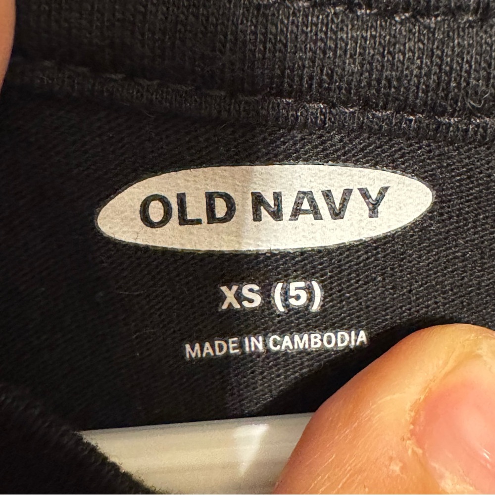 Old Navy Boys XS 5 The Future Black and White Short Sleeve Tee - Picture 3 of 4